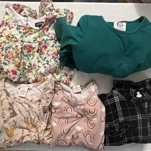 Lot Of Girls Dresses, Size 5 Various Brands Tags In Pictures